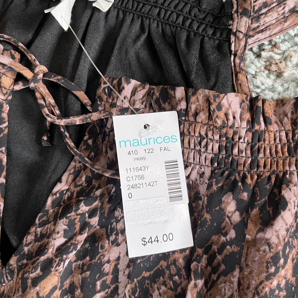 Maurices Snakeskin Keyhole Neck Dress Women’s Size 0 New With Tags - Picture 5 of 9